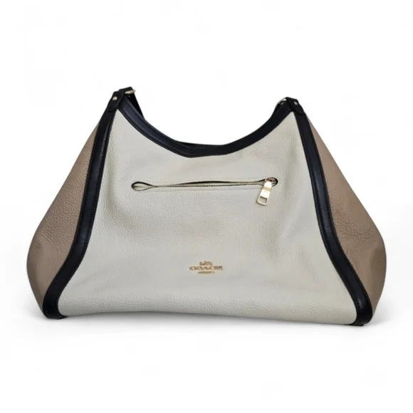 Coach Women's Cream and Tan Leather Bag - Picture 1 of 15